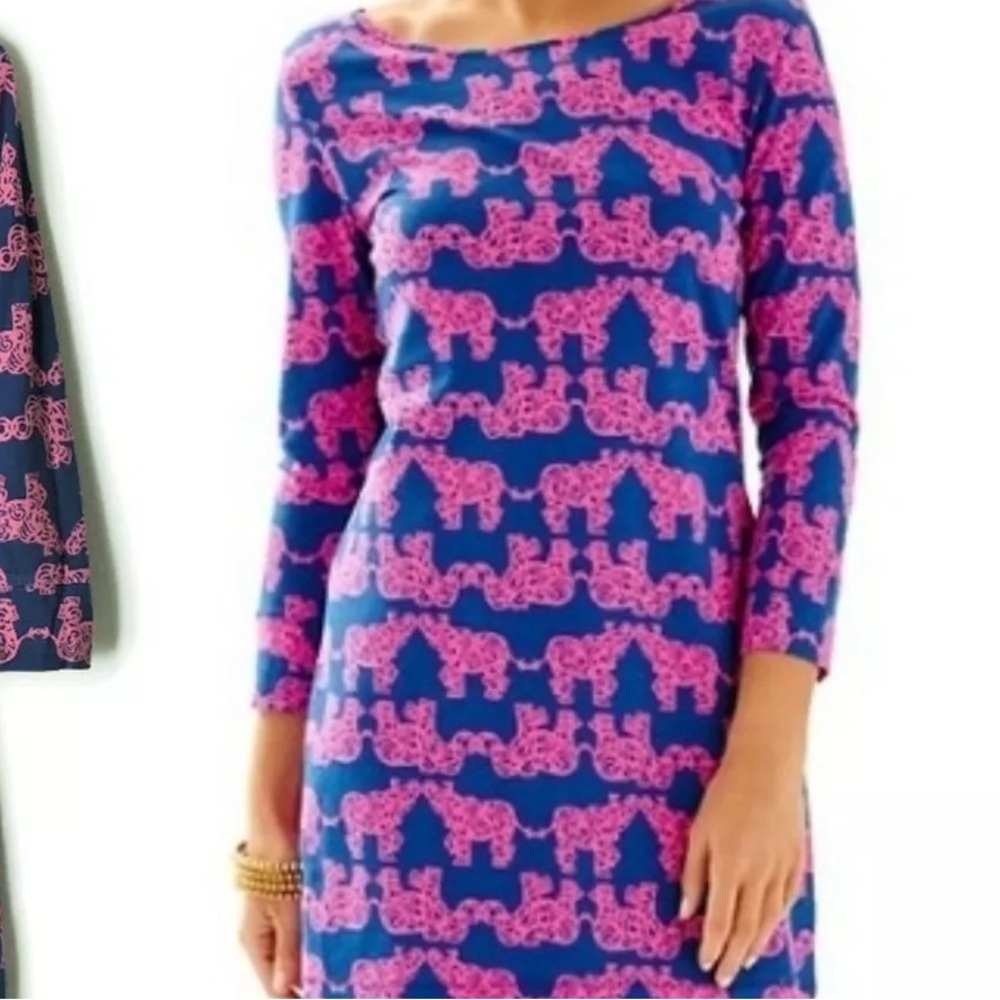 Iconic lily elephant print dress